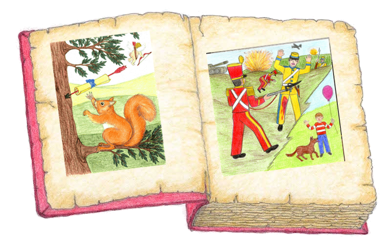 Libro con disegni